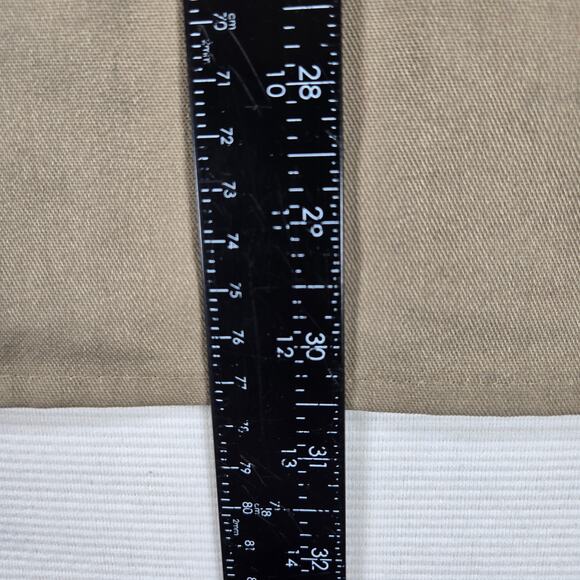 Vintage Made in USA Ben Davis Short Sleeve 1/2 Zip Khaki Short Shirt Size Large - Picture 6 of 9